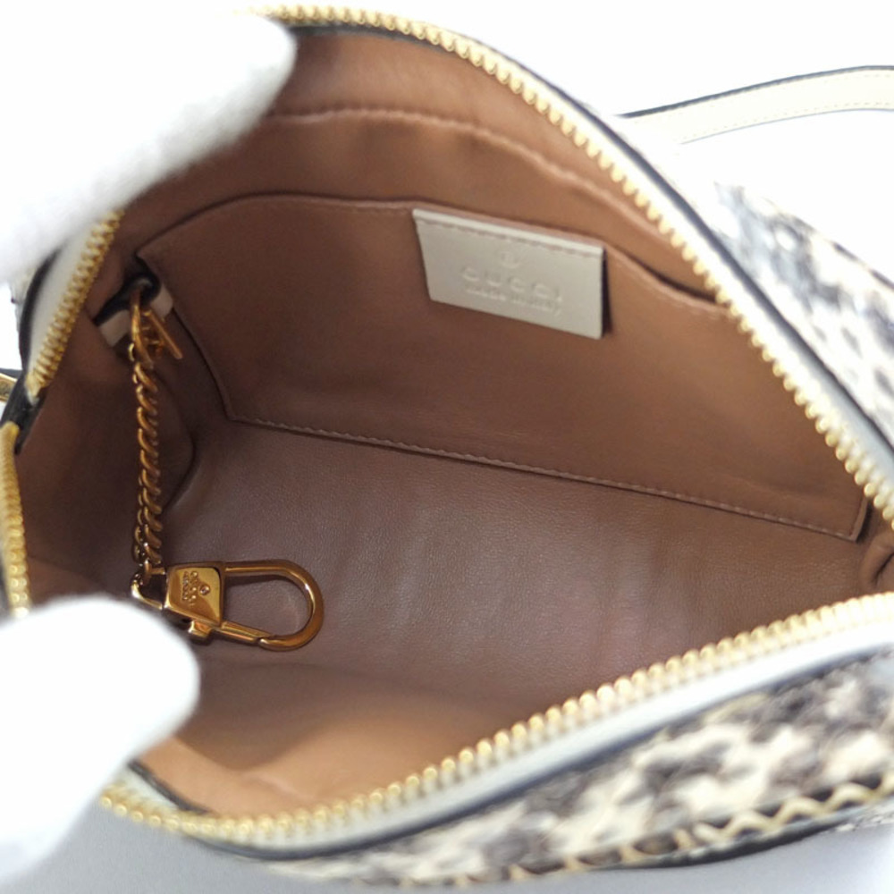 Gucci Ophidia Gg Python Gold Hardware Shoulder Bag - image 8